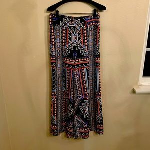 High waisted fabric pants